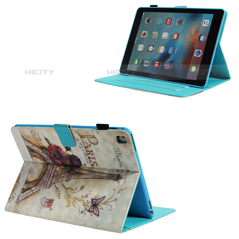 Custodia Portafoglio In Pelle Fantasia Modello Cover con Supporto Y01B per Apple iPad Pro 9.7