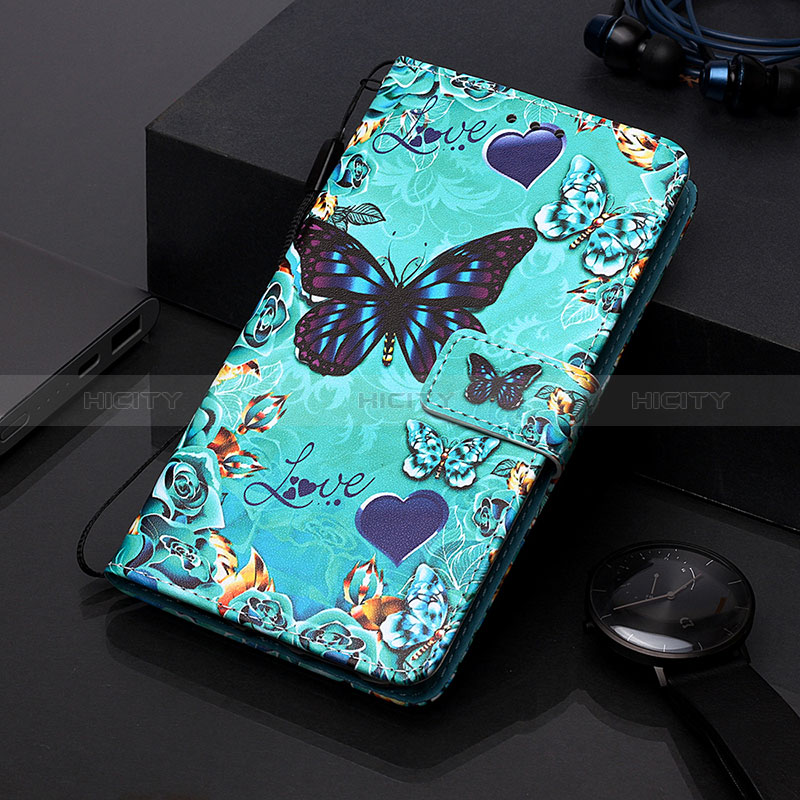 Custodia Portafoglio In Pelle Fantasia Modello Cover con Supporto Y01B per Samsung Galaxy A20e Cielo Blu