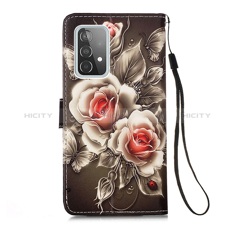 Custodia Portafoglio In Pelle Fantasia Modello Cover con Supporto Y02B per Samsung Galaxy A52s 5G