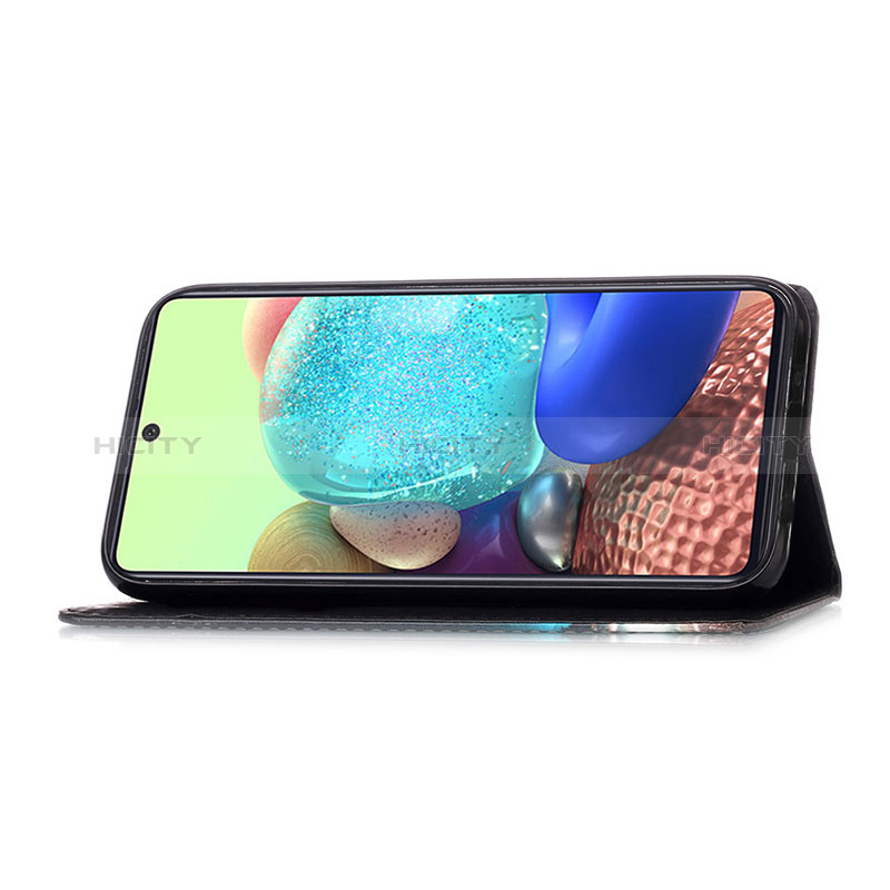 Custodia Portafoglio In Pelle Fantasia Modello Cover con Supporto Y02B per Samsung Galaxy A71 5G