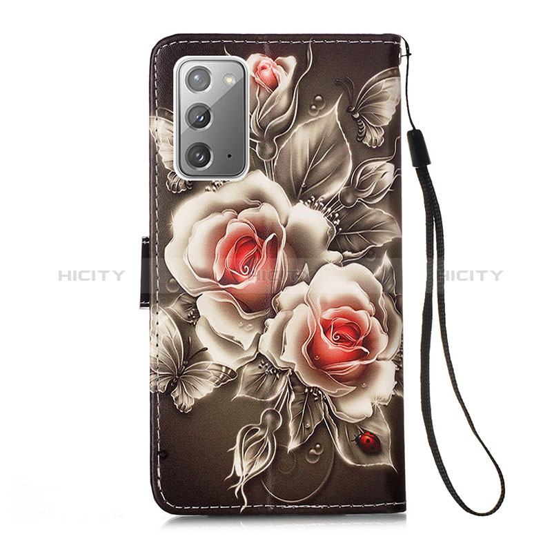 Custodia Portafoglio In Pelle Fantasia Modello Cover con Supporto Y02B per Samsung Galaxy Note 20 5G
