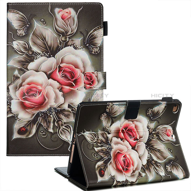 Custodia Portafoglio In Pelle Fantasia Modello Cover con Supporto Y03B per Apple iPad Air