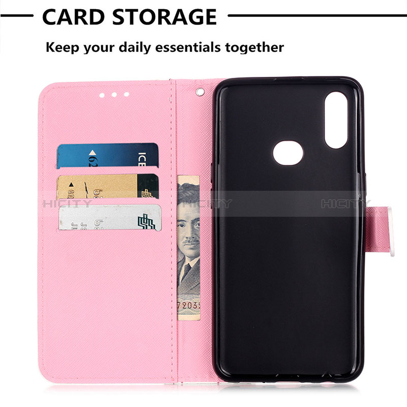 Custodia Portafoglio In Pelle Fantasia Modello Cover con Supporto Y03B per Samsung Galaxy A10s