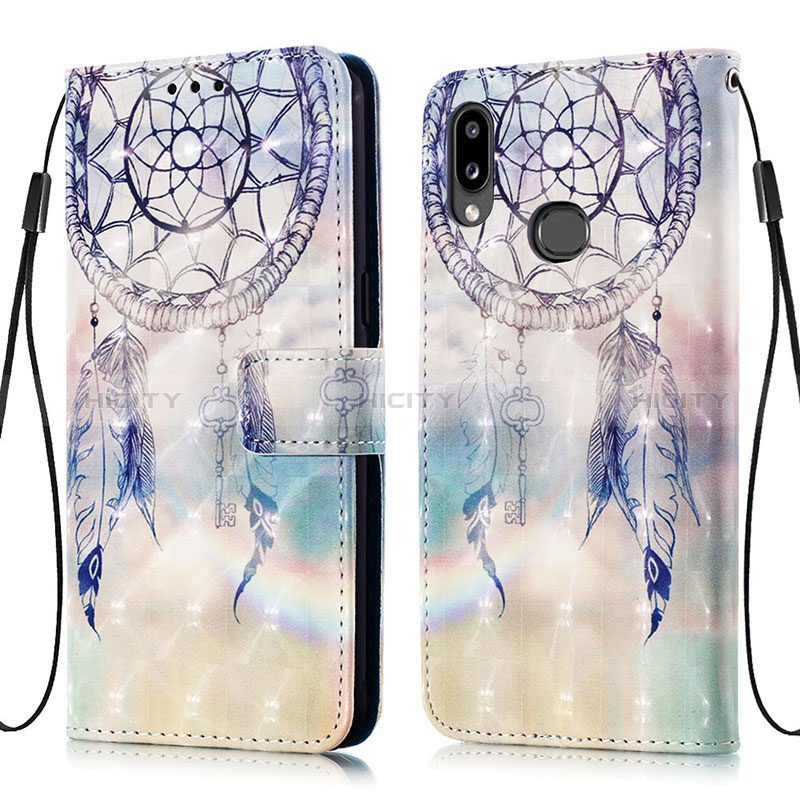 Custodia Portafoglio In Pelle Fantasia Modello Cover con Supporto Y03B per Samsung Galaxy A10s