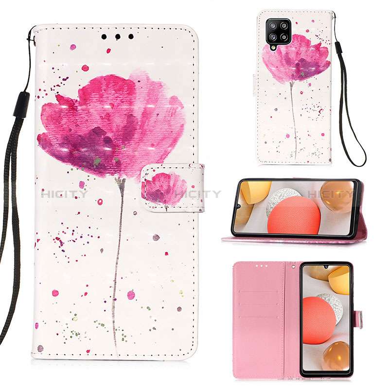 Custodia Portafoglio In Pelle Fantasia Modello Cover con Supporto Y03B per Samsung Galaxy A42 5G