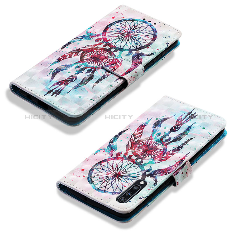 Custodia Portafoglio In Pelle Fantasia Modello Cover con Supporto Y03B per Samsung Galaxy A70