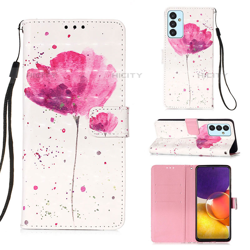 Custodia Portafoglio In Pelle Fantasia Modello Cover con Supporto Y03B per Samsung Galaxy Quantum2 5G