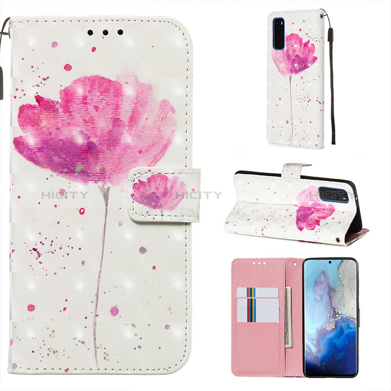 Custodia Portafoglio In Pelle Fantasia Modello Cover con Supporto Y03B per Samsung Galaxy S20 5G