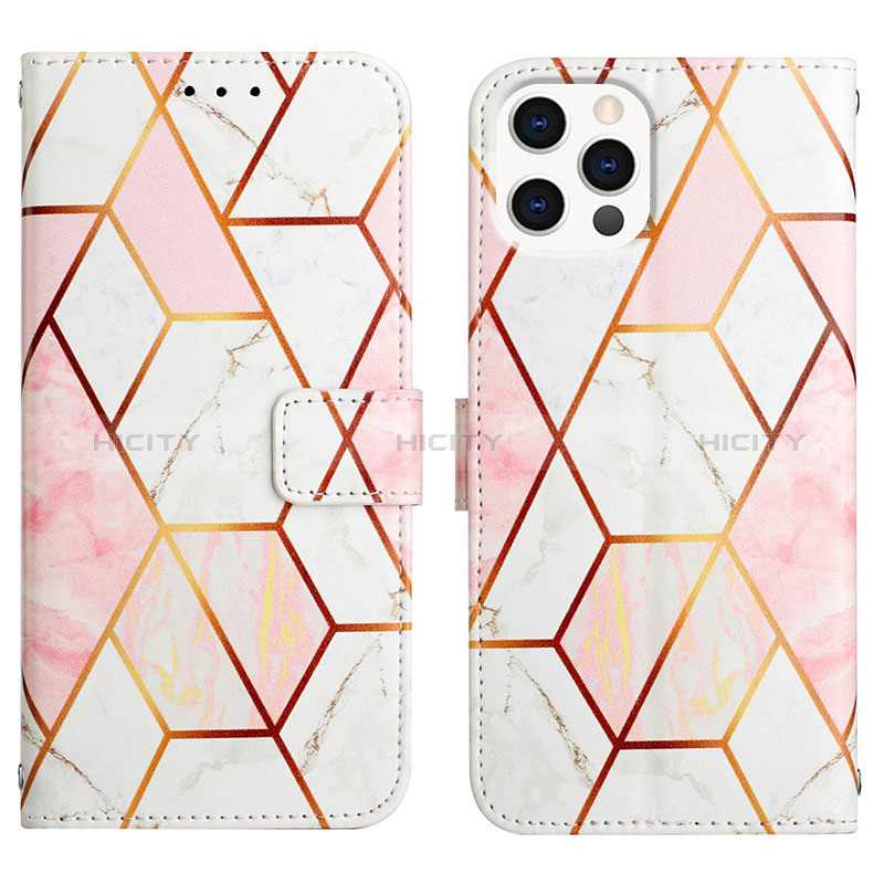 Custodia Portafoglio In Pelle Fantasia Modello Cover con Supporto Y04B per Apple iPhone 13 Pro