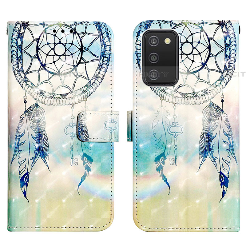 Custodia Portafoglio In Pelle Fantasia Modello Cover con Supporto Y04B per Samsung Galaxy A03s