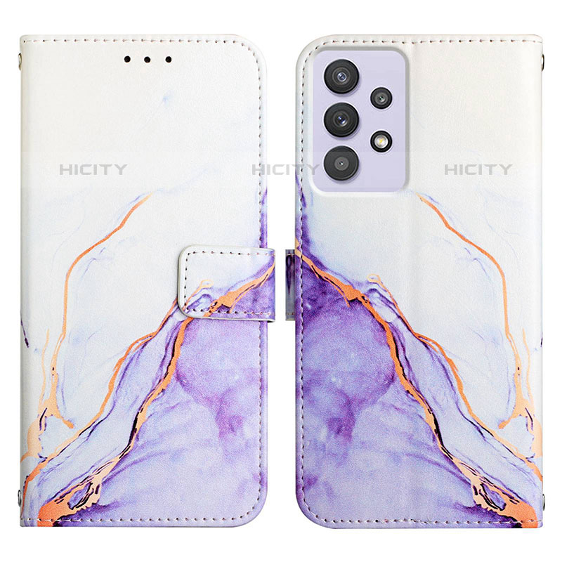 Custodia Portafoglio In Pelle Fantasia Modello Cover con Supporto Y04B per Samsung Galaxy M32 5G