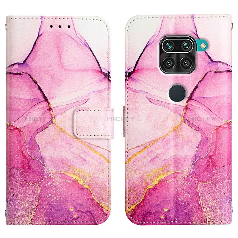 Custodia Portafoglio In Pelle Fantasia Modello Cover con Supporto Y04B per Xiaomi Redmi Note 9