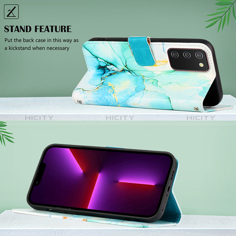 Custodia Portafoglio In Pelle Fantasia Modello Cover con Supporto Y05B per Samsung Galaxy A02s