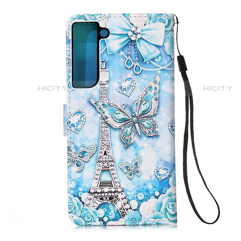 Custodia Portafoglio In Pelle Fantasia Modello Cover con Supporto Y05B per Samsung Galaxy S22 5G