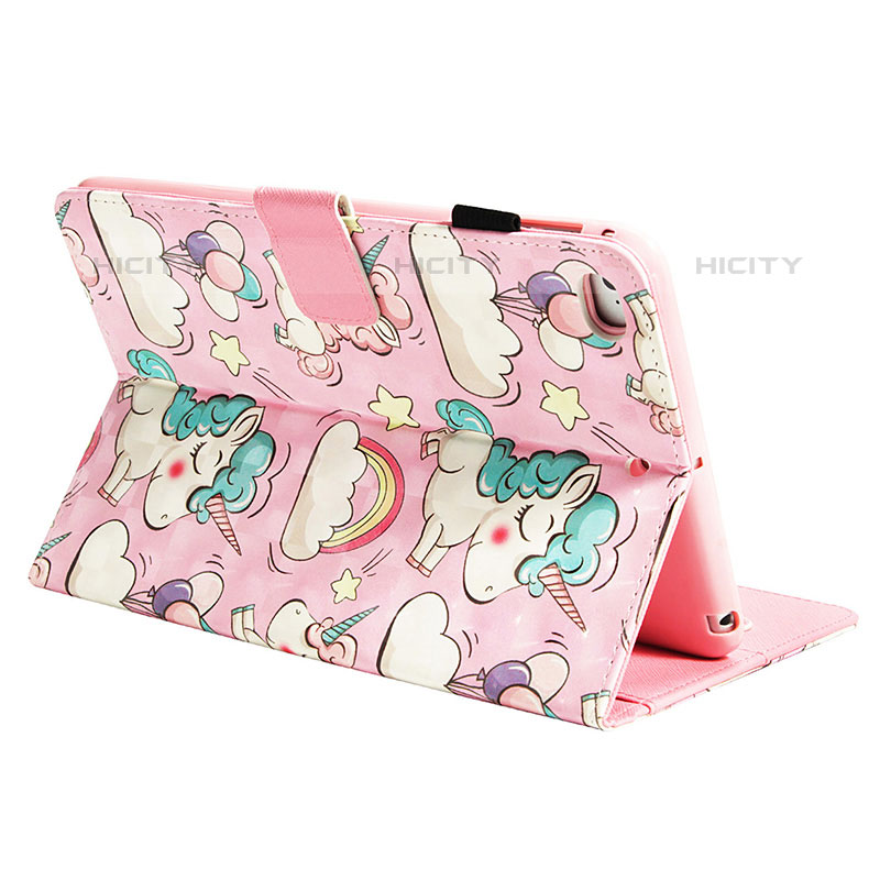 Custodia Portafoglio In Pelle Fantasia Modello Cover con Supporto Y06B per Apple iPad Mini 5 (2019)