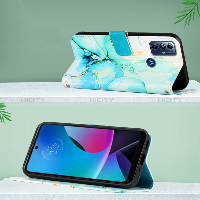 Custodia Portafoglio In Pelle Fantasia Modello Cover con Supporto YB1 per Motorola Moto G Power (2022)