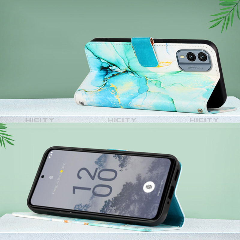 Custodia Portafoglio In Pelle Fantasia Modello Cover con Supporto YB1 per Nokia X30 5G