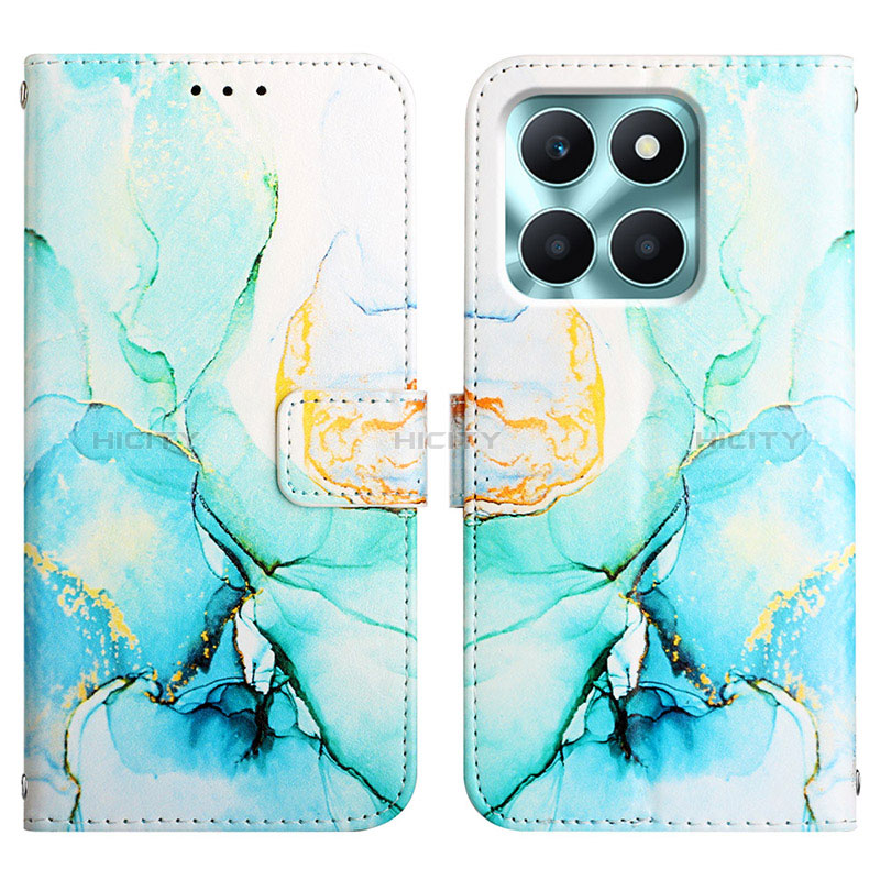 Custodia Portafoglio In Pelle Fantasia Modello Cover con Supporto YB4 per Huawei Honor X6a