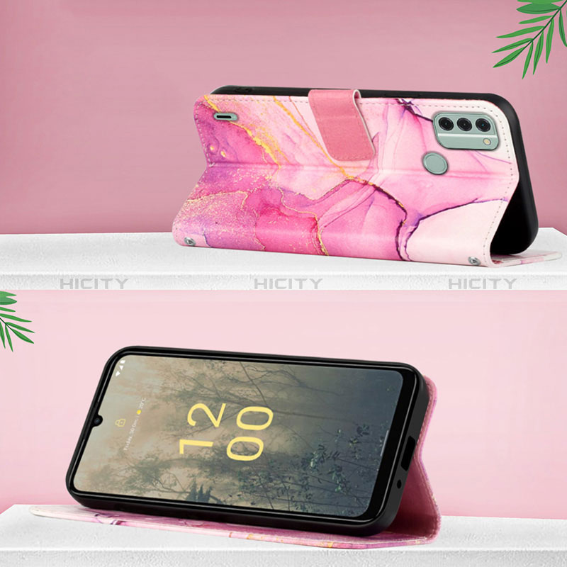 Custodia Portafoglio In Pelle Fantasia Modello Cover con Supporto YB4 per Nokia C31