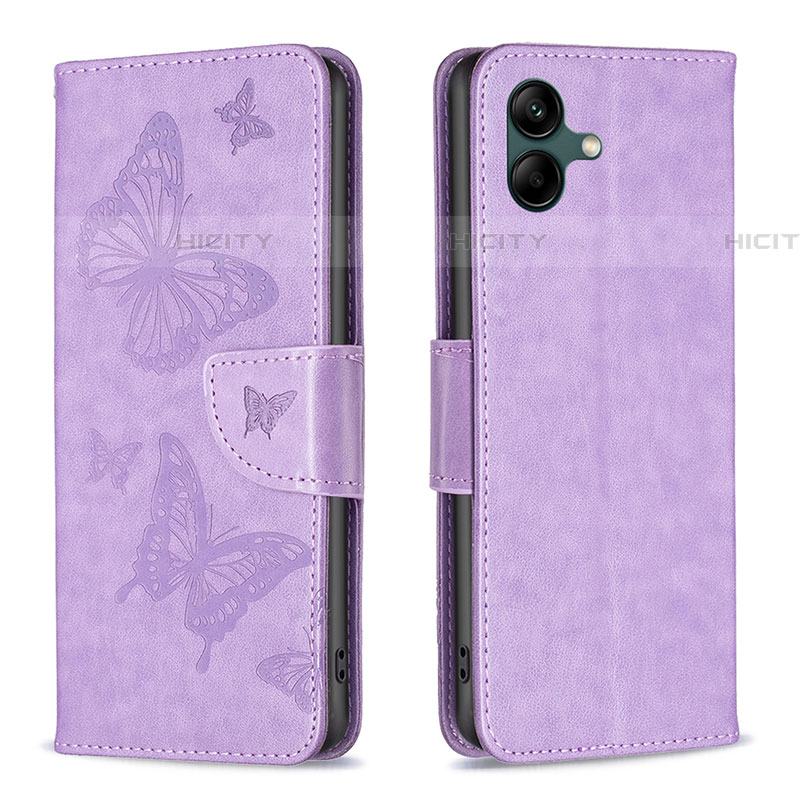 Custodia Portafoglio In Pelle Farfalla Cover con Supporto B01F per Samsung Galaxy A04E