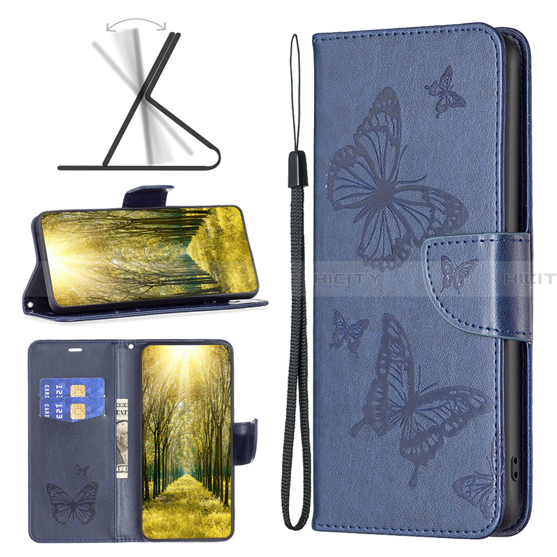 Custodia Portafoglio In Pelle Farfalla Cover con Supporto B01F per Samsung Galaxy A05