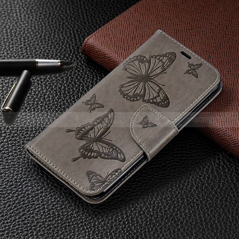 Custodia Portafoglio In Pelle Farfalla Cover con Supporto B01F per Samsung Galaxy A10