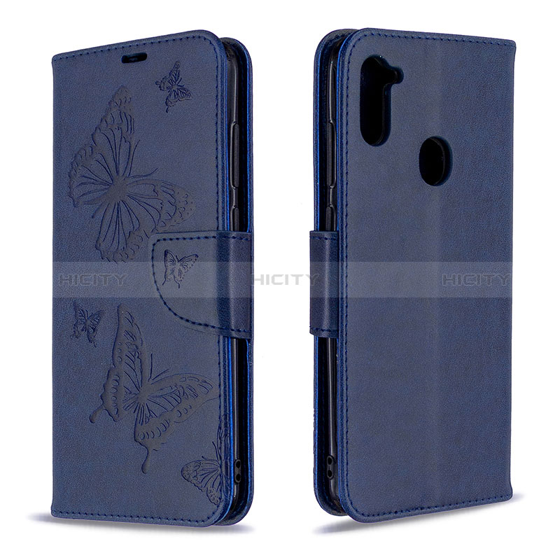 Custodia Portafoglio In Pelle Farfalla Cover con Supporto B01F per Samsung Galaxy A11
