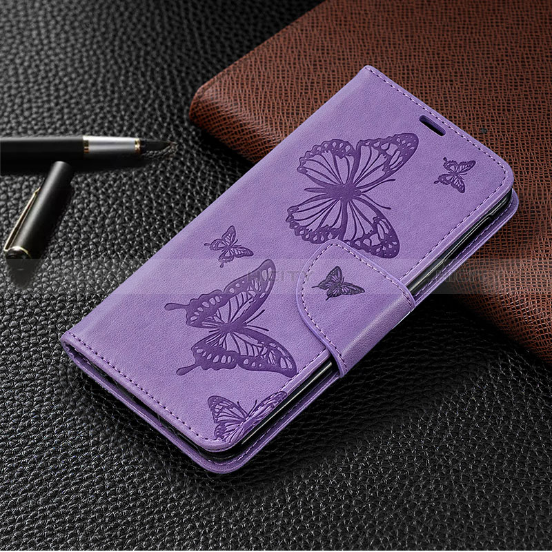 Custodia Portafoglio In Pelle Farfalla Cover con Supporto B01F per Samsung Galaxy A40