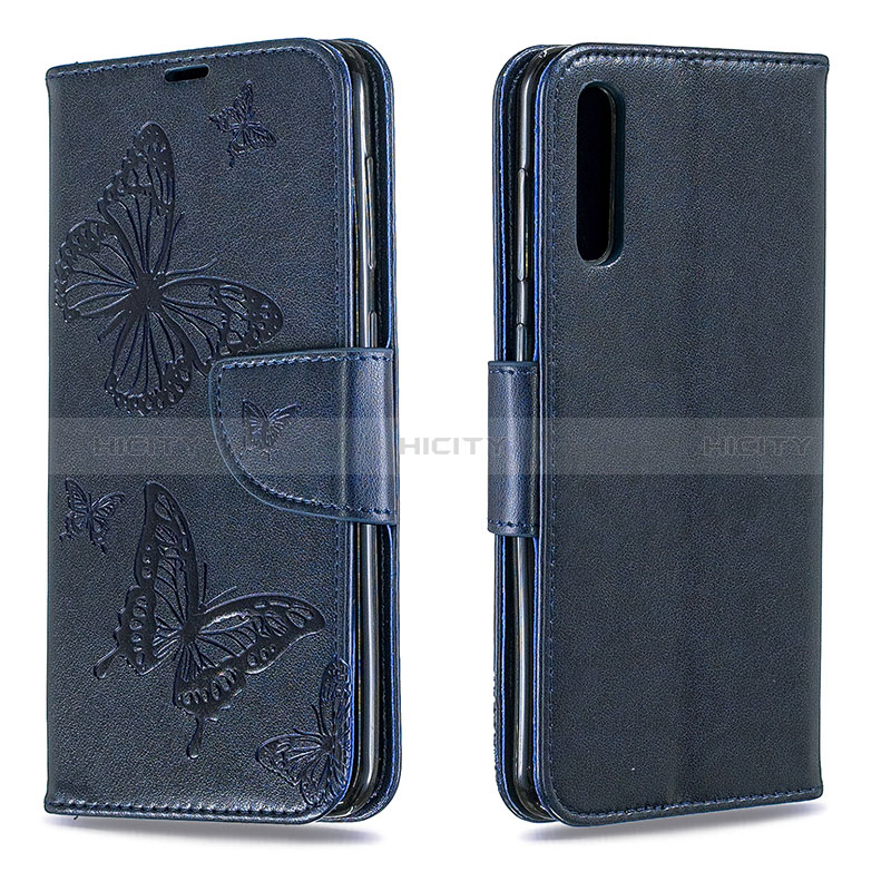 Custodia Portafoglio In Pelle Farfalla Cover con Supporto B01F per Samsung Galaxy A50S