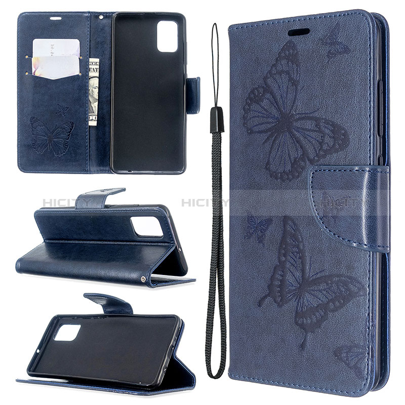 Custodia Portafoglio In Pelle Farfalla Cover con Supporto B01F per Samsung Galaxy A51 5G