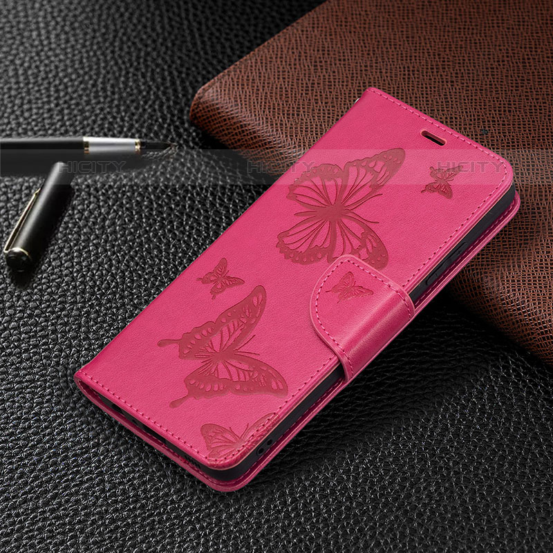 Custodia Portafoglio In Pelle Farfalla Cover con Supporto B01F per Samsung Galaxy M32 5G