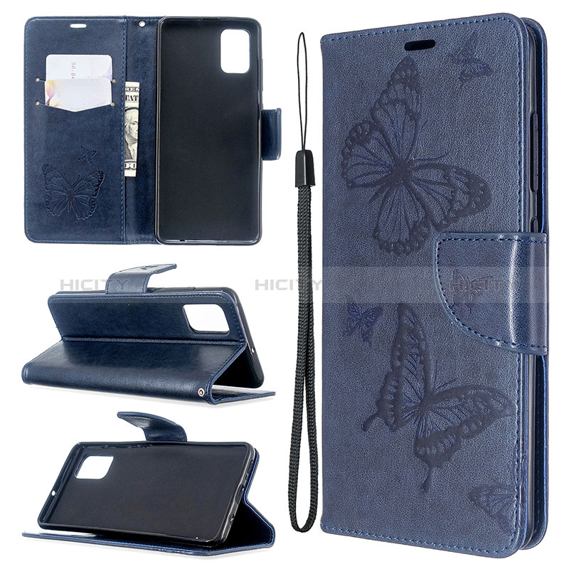 Custodia Portafoglio In Pelle Farfalla Cover con Supporto B01F per Samsung Galaxy M40S