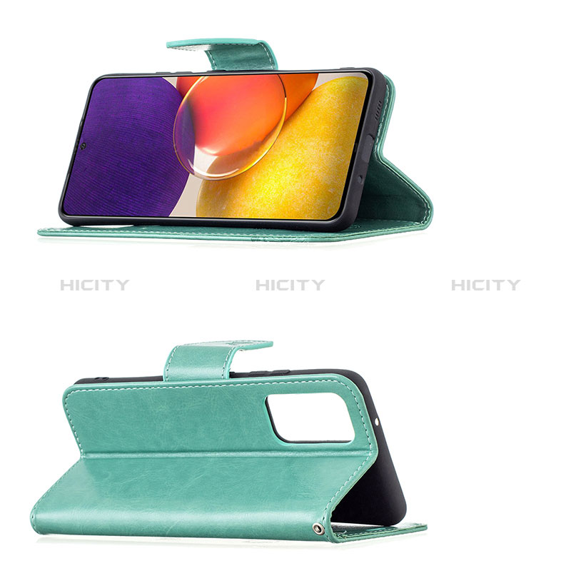 Custodia Portafoglio In Pelle Farfalla Cover con Supporto B01F per Samsung Galaxy Quantum2 5G