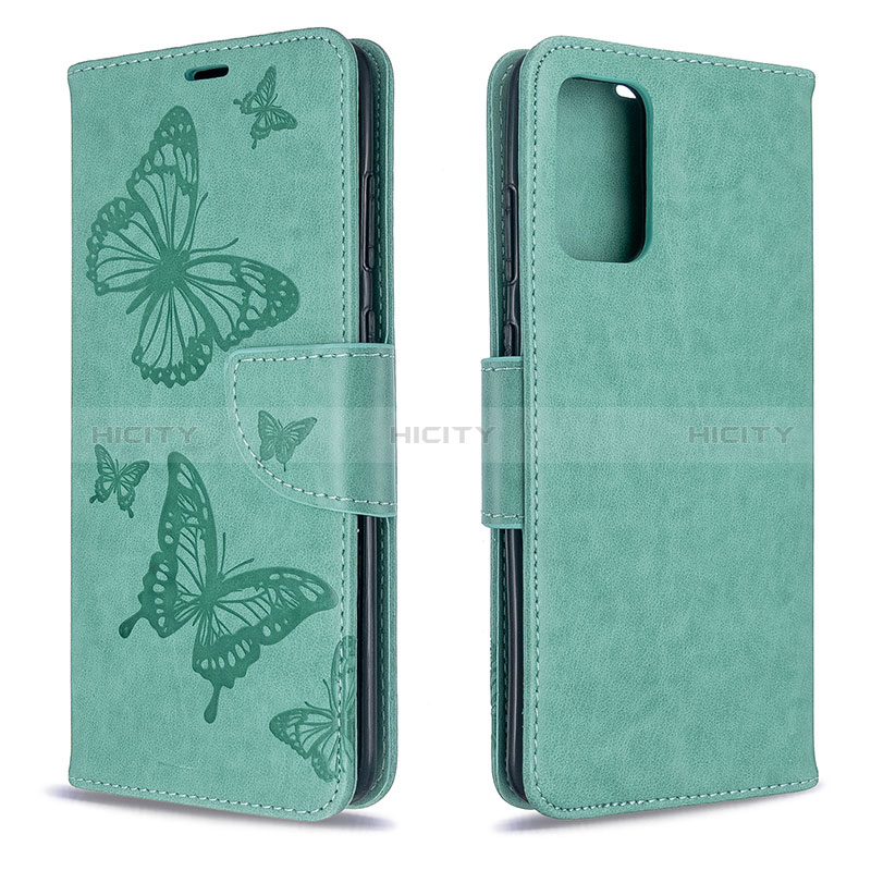 Custodia Portafoglio In Pelle Farfalla Cover con Supporto B01F per Samsung Galaxy S20 5G Verde