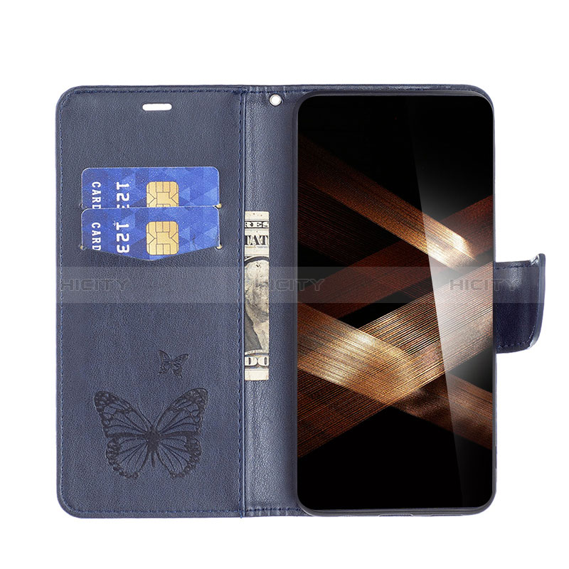 Custodia Portafoglio In Pelle Farfalla Cover con Supporto B01F per Xiaomi Redmi 13C