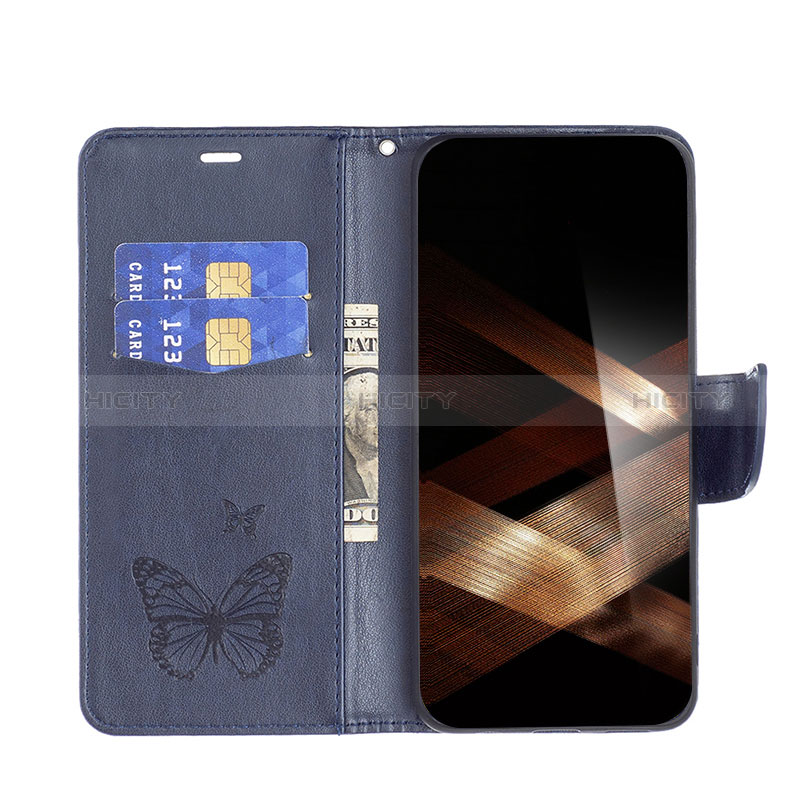 Custodia Portafoglio In Pelle Farfalla Cover con Supporto B01F per Xiaomi Redmi Note 13 5G