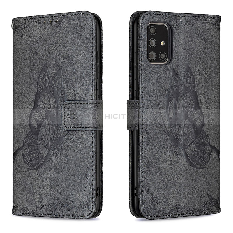 Custodia Portafoglio In Pelle Farfalla Cover con Supporto B02F per Samsung Galaxy A71 4G A715