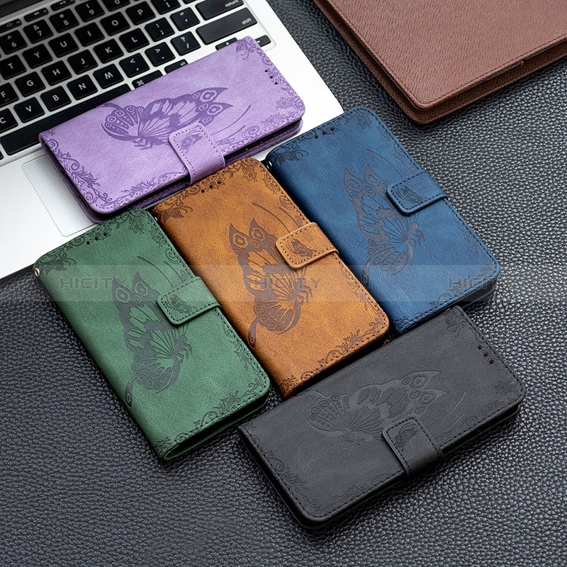 Custodia Portafoglio In Pelle Farfalla Cover con Supporto B02F per Xiaomi Redmi 9 Prime India