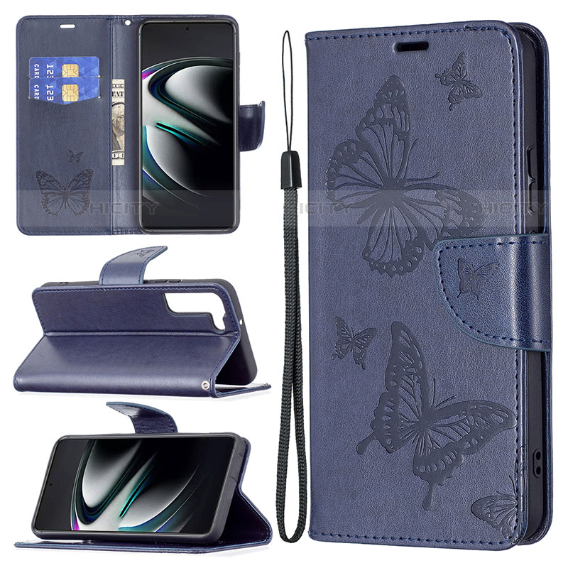 Custodia Portafoglio In Pelle Farfalla Cover con Supporto B13F per Samsung Galaxy S21 5G