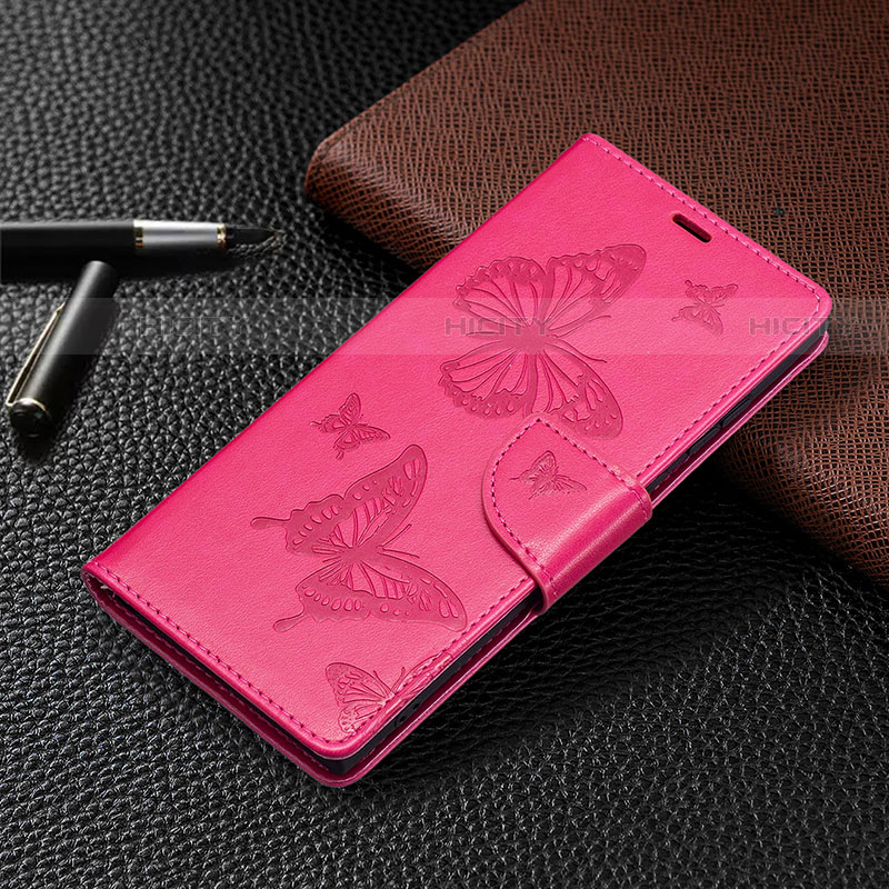 Custodia Portafoglio In Pelle Farfalla Cover con Supporto B13F per Samsung Galaxy S21 Ultra 5G