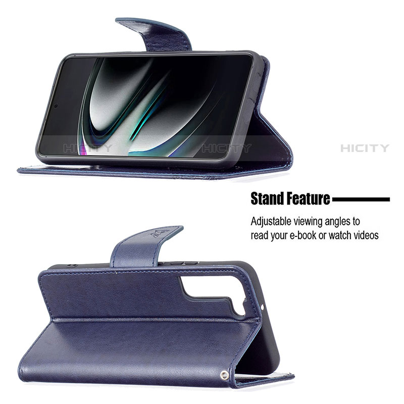 Custodia Portafoglio In Pelle Farfalla Cover con Supporto B13F per Samsung Galaxy S23 5G