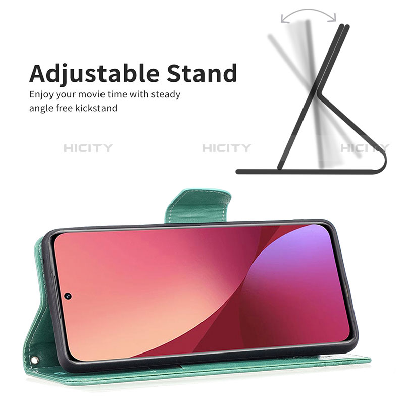 Custodia Portafoglio In Pelle Farfalla Cover con Supporto B13F per Xiaomi Mi 12S Pro 5G