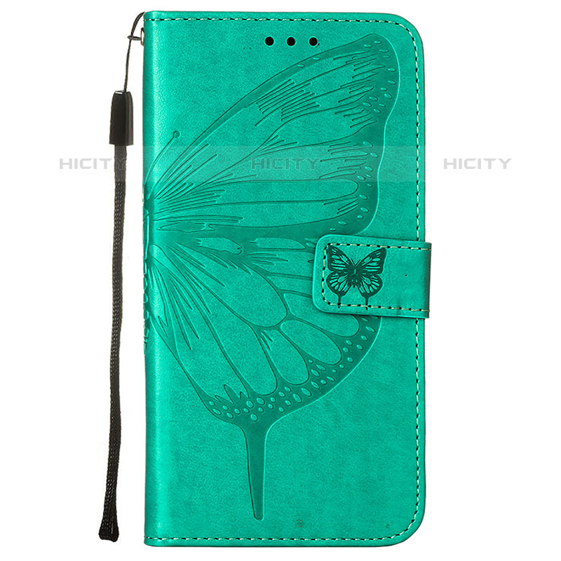 Custodia Portafoglio In Pelle Farfalla Cover con Supporto L10 per Apple iPhone 15 Pro Max Verde