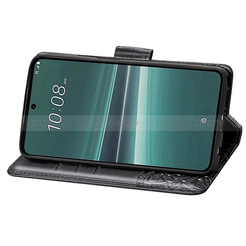 Custodia Portafoglio In Pelle Farfalla Cover con Supporto per HTC U23 Pro 5G