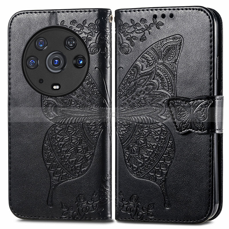 Custodia Portafoglio In Pelle Farfalla Cover con Supporto per Huawei Honor Magic3 Pro 5G
