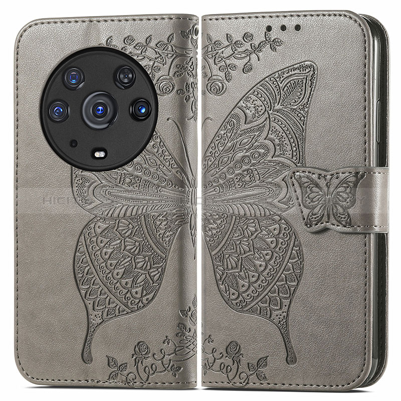 Custodia Portafoglio In Pelle Farfalla Cover con Supporto per Huawei Honor Magic3 Pro 5G