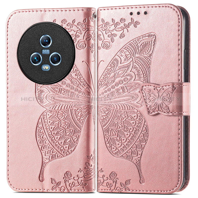 Custodia Portafoglio In Pelle Farfalla Cover con Supporto per Huawei Honor Magic5 5G