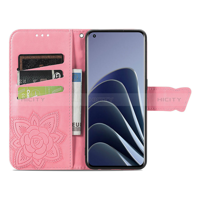 Custodia Portafoglio In Pelle Farfalla Cover con Supporto per OnePlus 10 Pro 5G