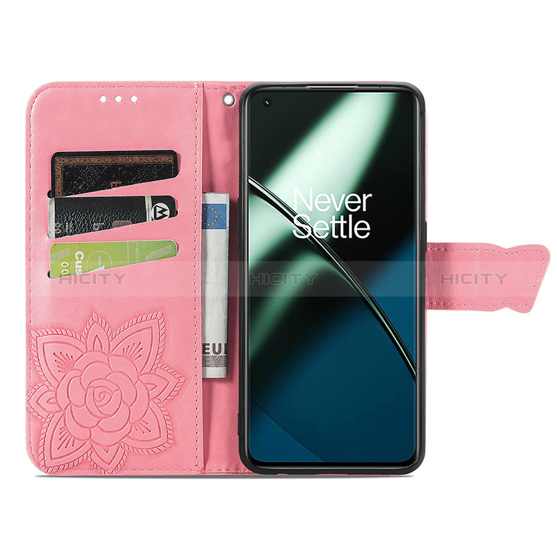 Custodia Portafoglio In Pelle Farfalla Cover con Supporto per OnePlus 11 5G
