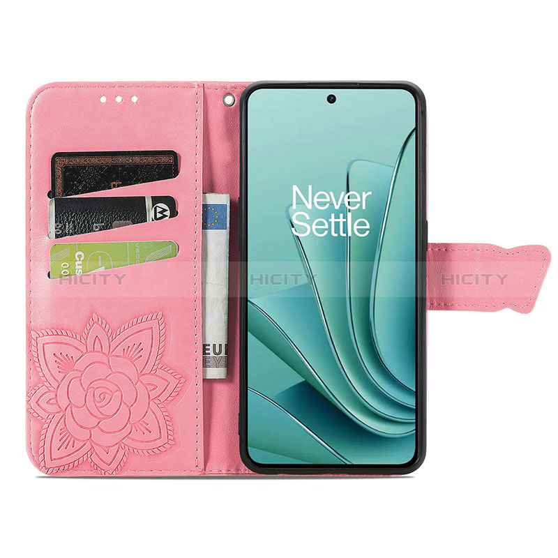 Custodia Portafoglio In Pelle Farfalla Cover con Supporto per OnePlus Nord 3 5G